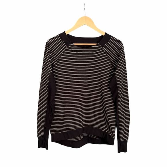 Lululemon Fleet Street Pullover Black White - Picture 2 of 5